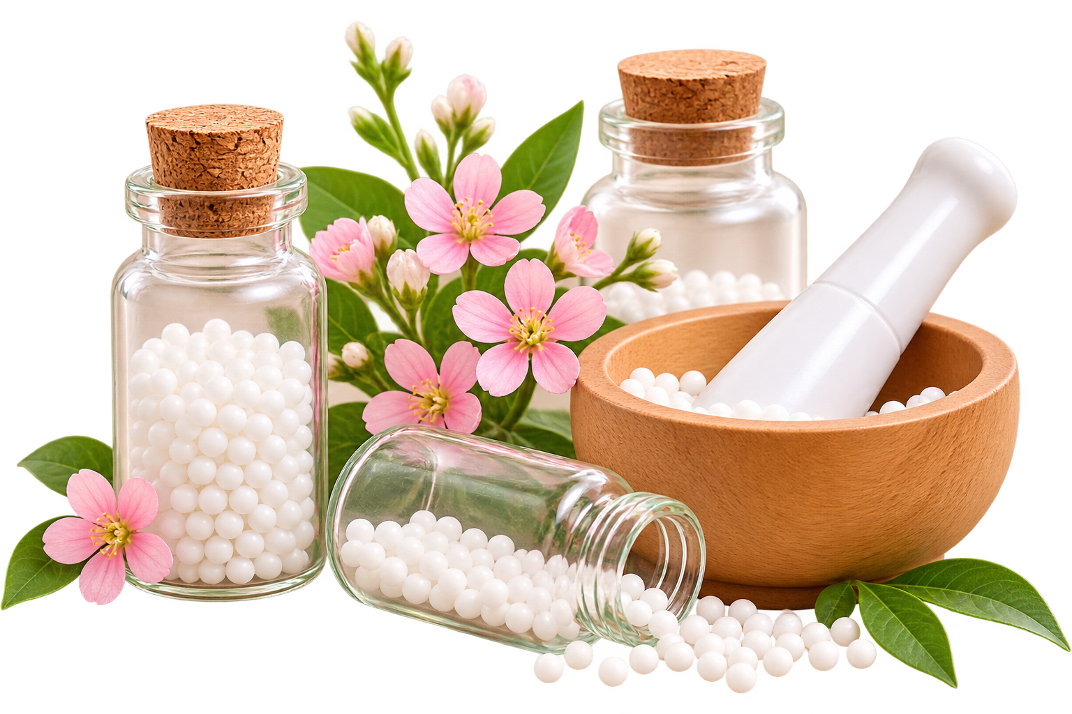 Homeopathic remedies and natural ingredients